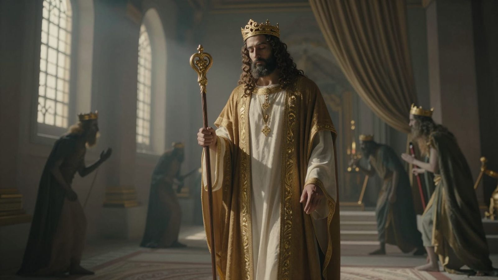 Prophet Solomon's Peaceful Death in Majestic Palace