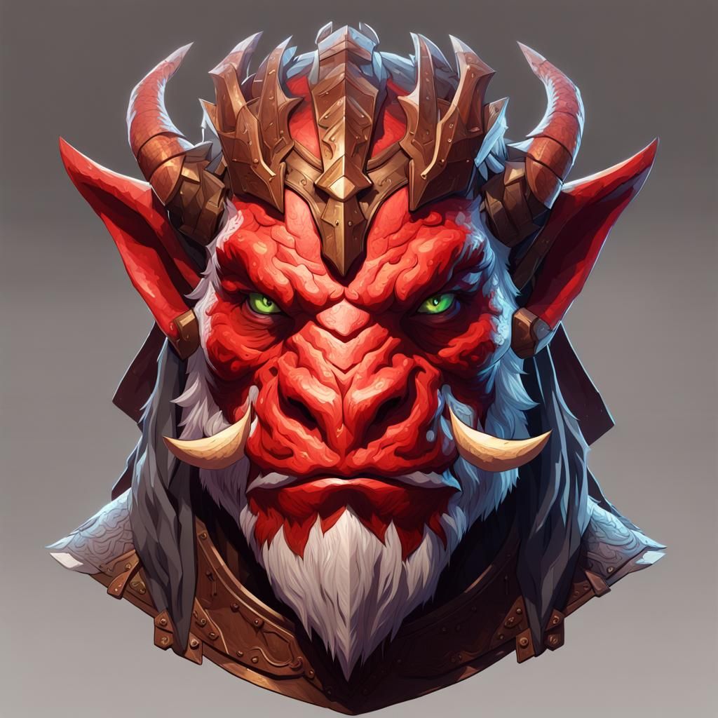 Dragonborn Warrior Portrait in a Detailed Digital Art Style