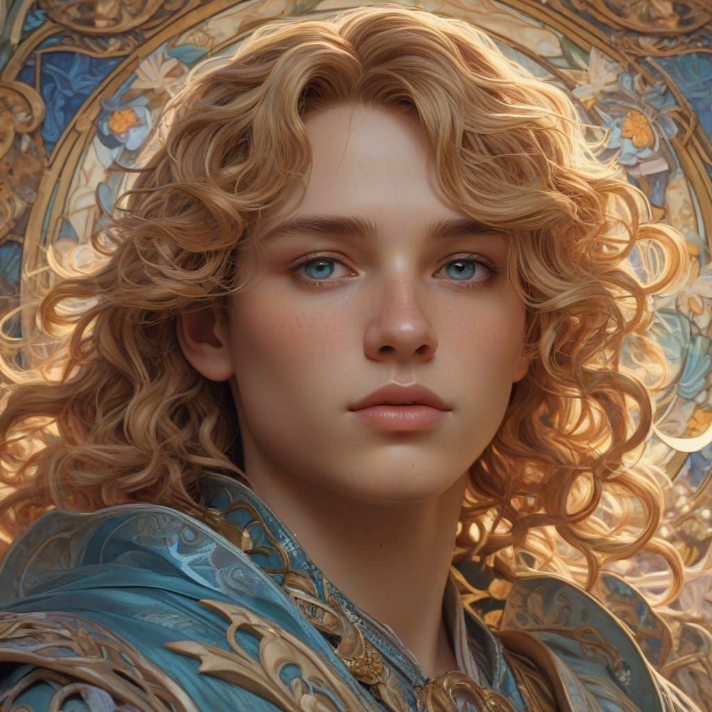 Spectacular Prince Charming Portrait in Vibrant, Dreamy Colo...