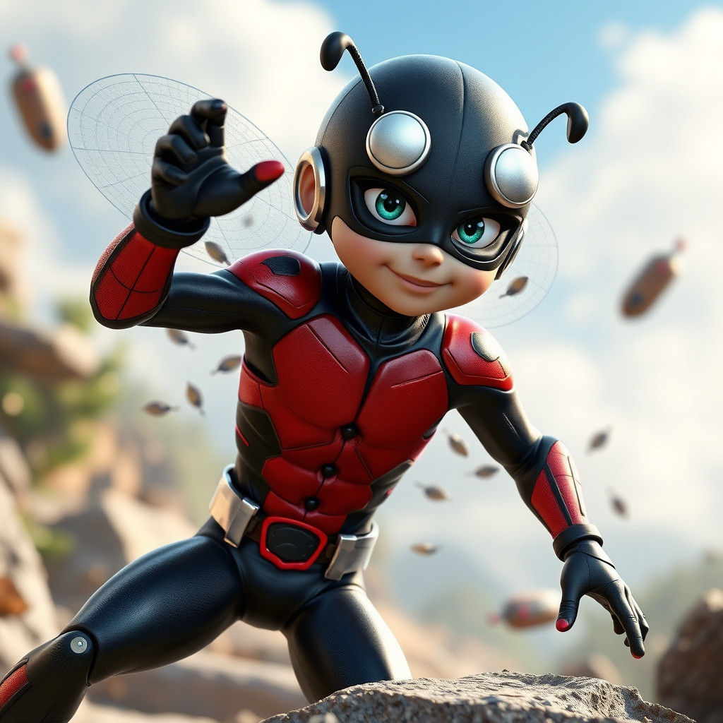 Shadybug Action Scene in Hyperrealistic Render