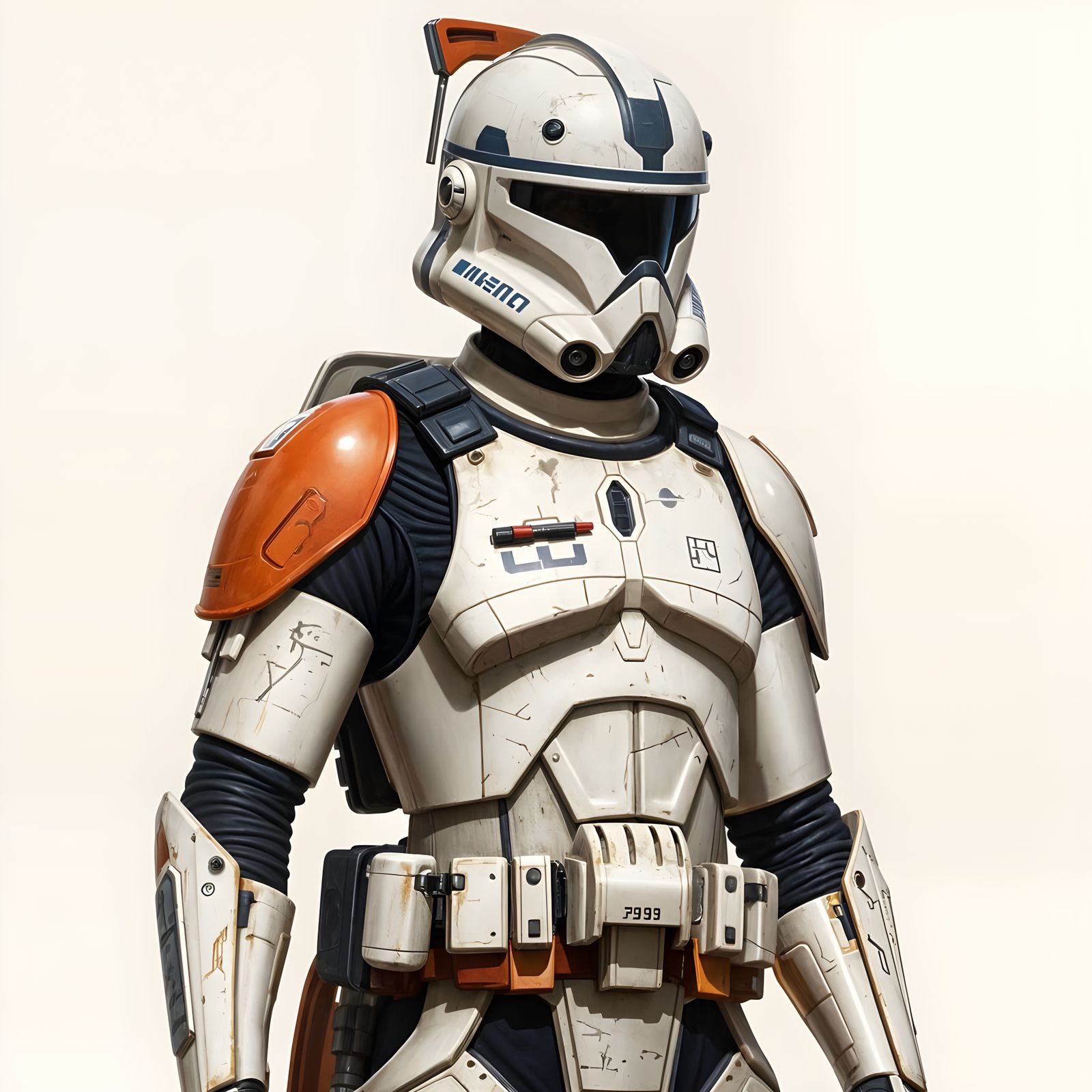 Clonetrooper in Sleek Podracing Armor