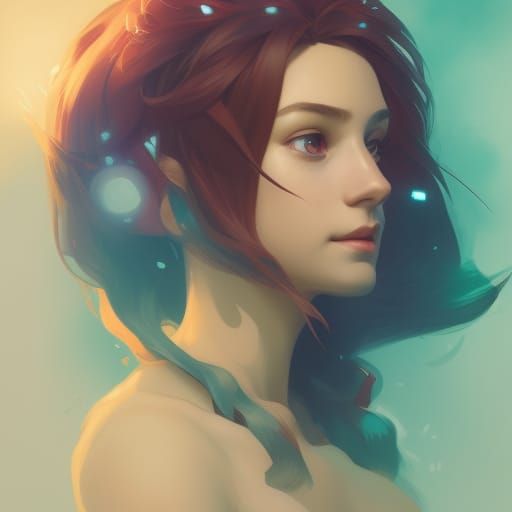 Detailed Eevee Portrait in Splash Art Style