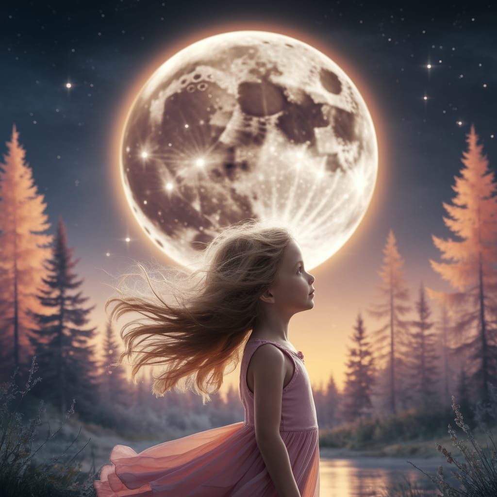 There was once a girl who talked to the moon.