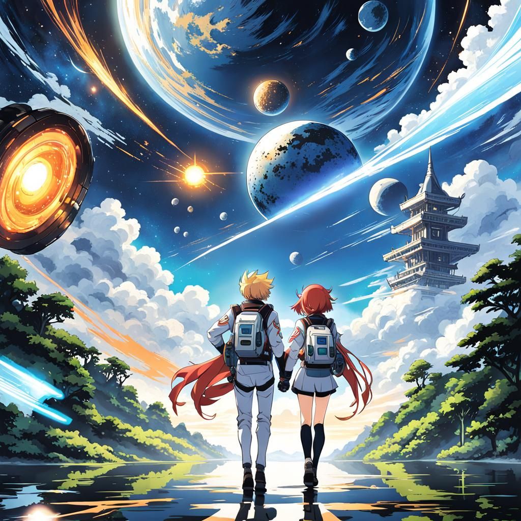 Time Girl and Space Boy Anime Adventure