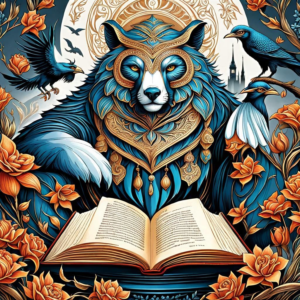 Byzantine Beast Bibliophile in Bloom