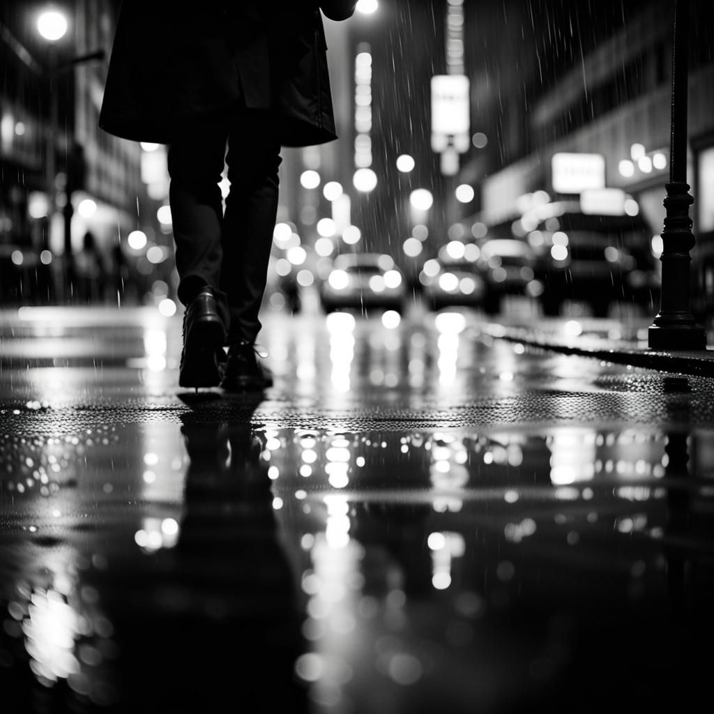Rainy Night in New York: Street Photography