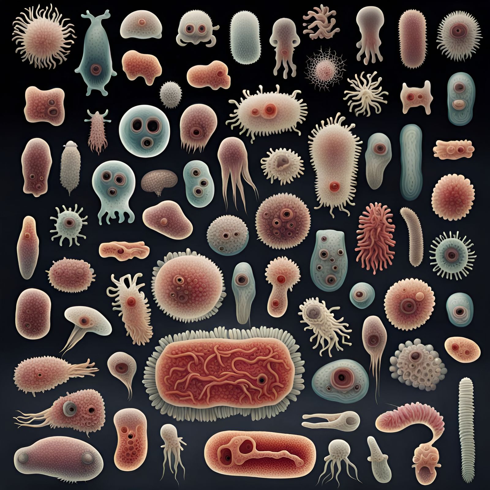 Grotesque World of Mysterious Microorganisms