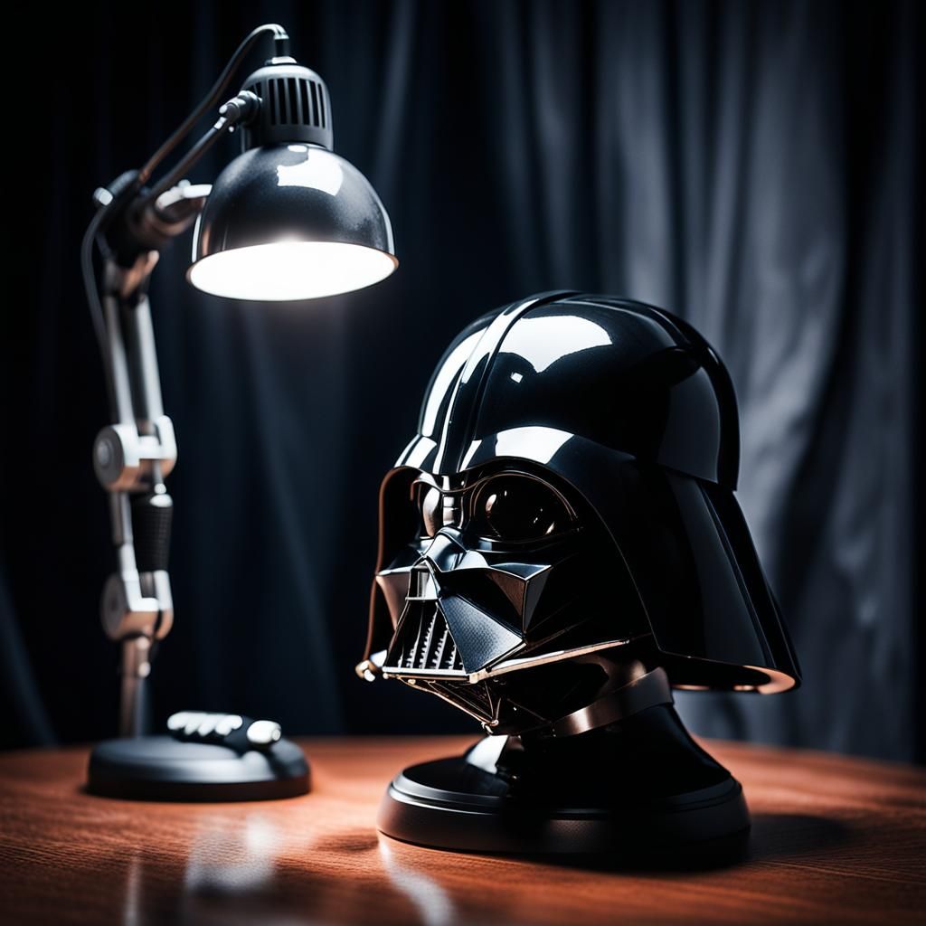 Dark Side Portrait: Broken Darth Vader Helmet