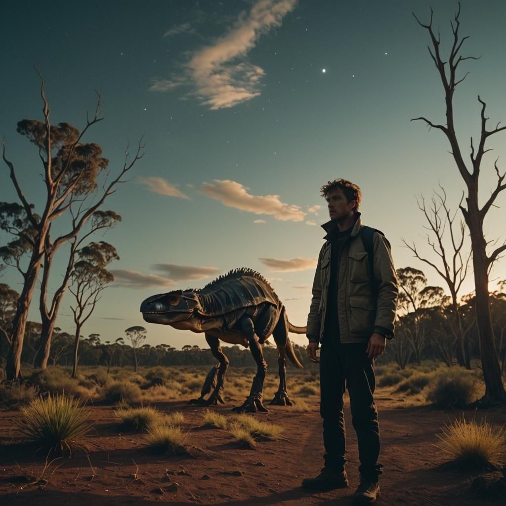 Dramatic Cinematic Still with Atmospheric Lighting