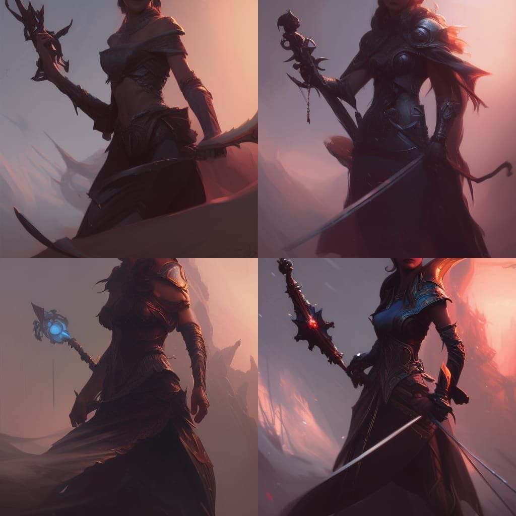 D&D Elf Portrait with Rapier, Dark Fantasy Art