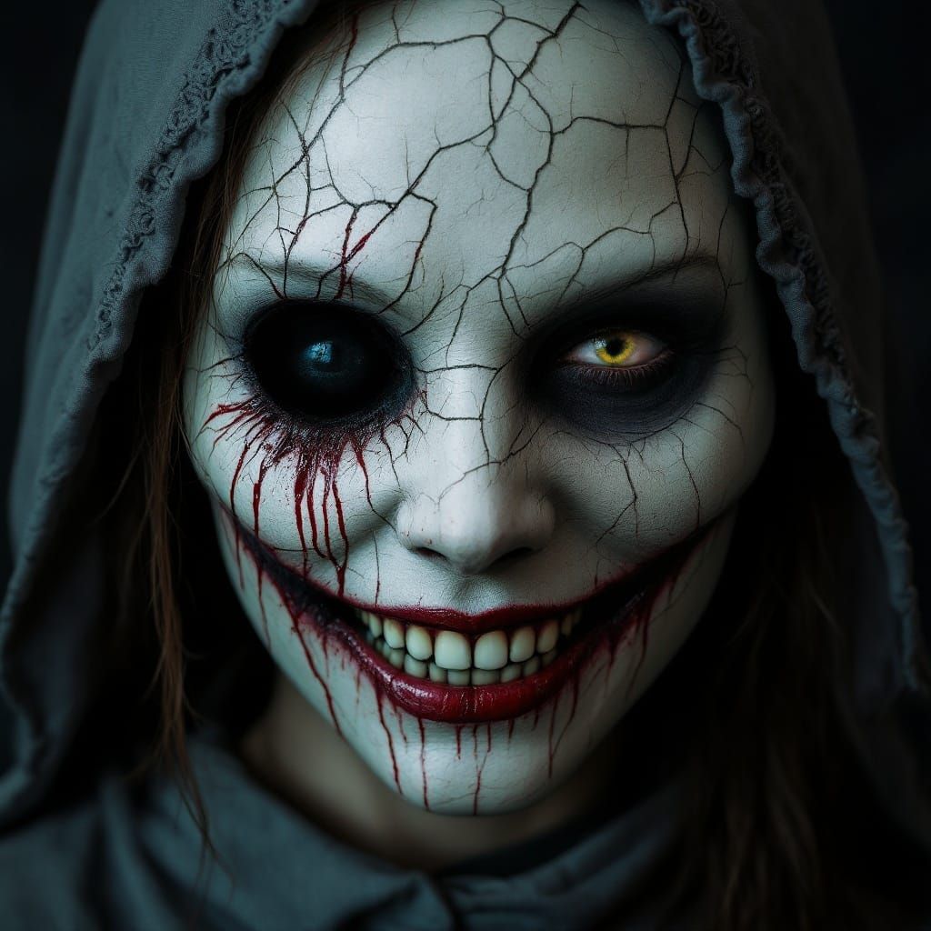 Beauty and Menace Collide in a Haunting Portrait