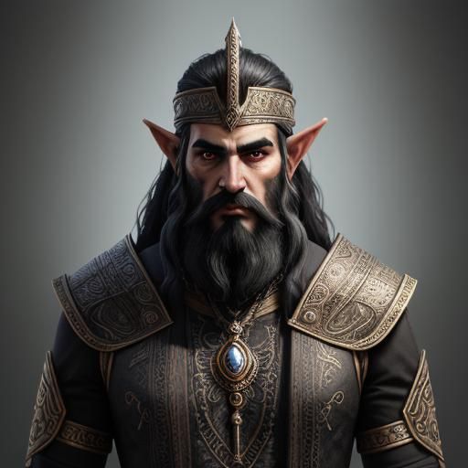 Dwemer Deep Elf in Steampunk Fantasy Art