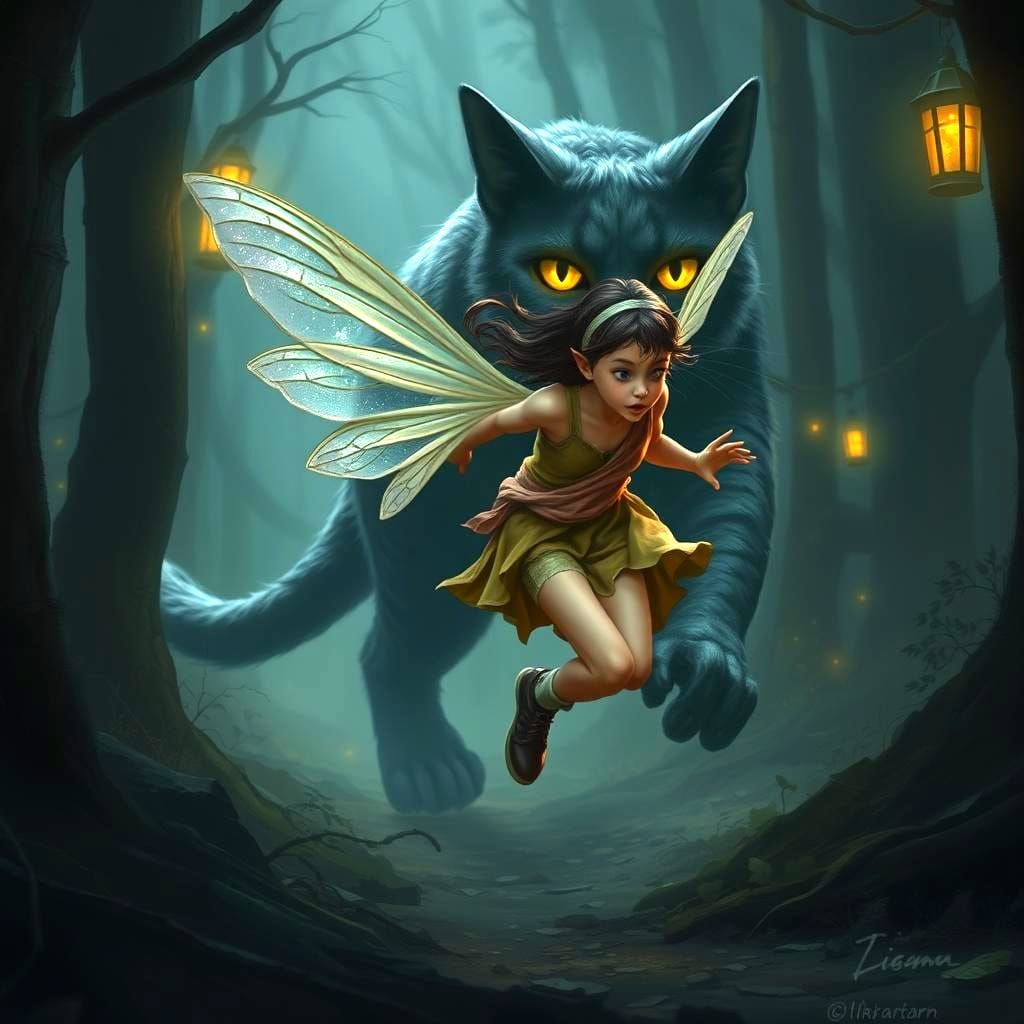 A terrified pixie runs from her kind's most dangerous predat...