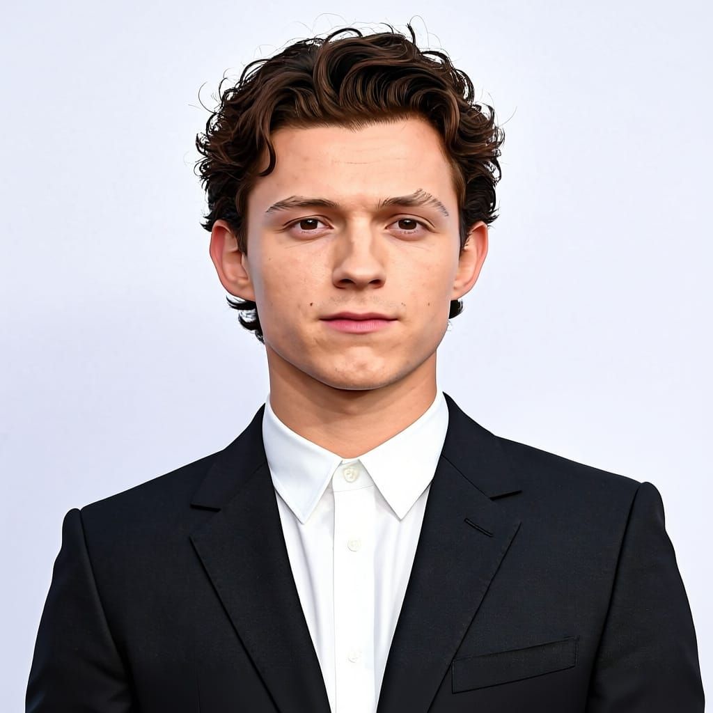 Tom Holland in Matte Painting Style