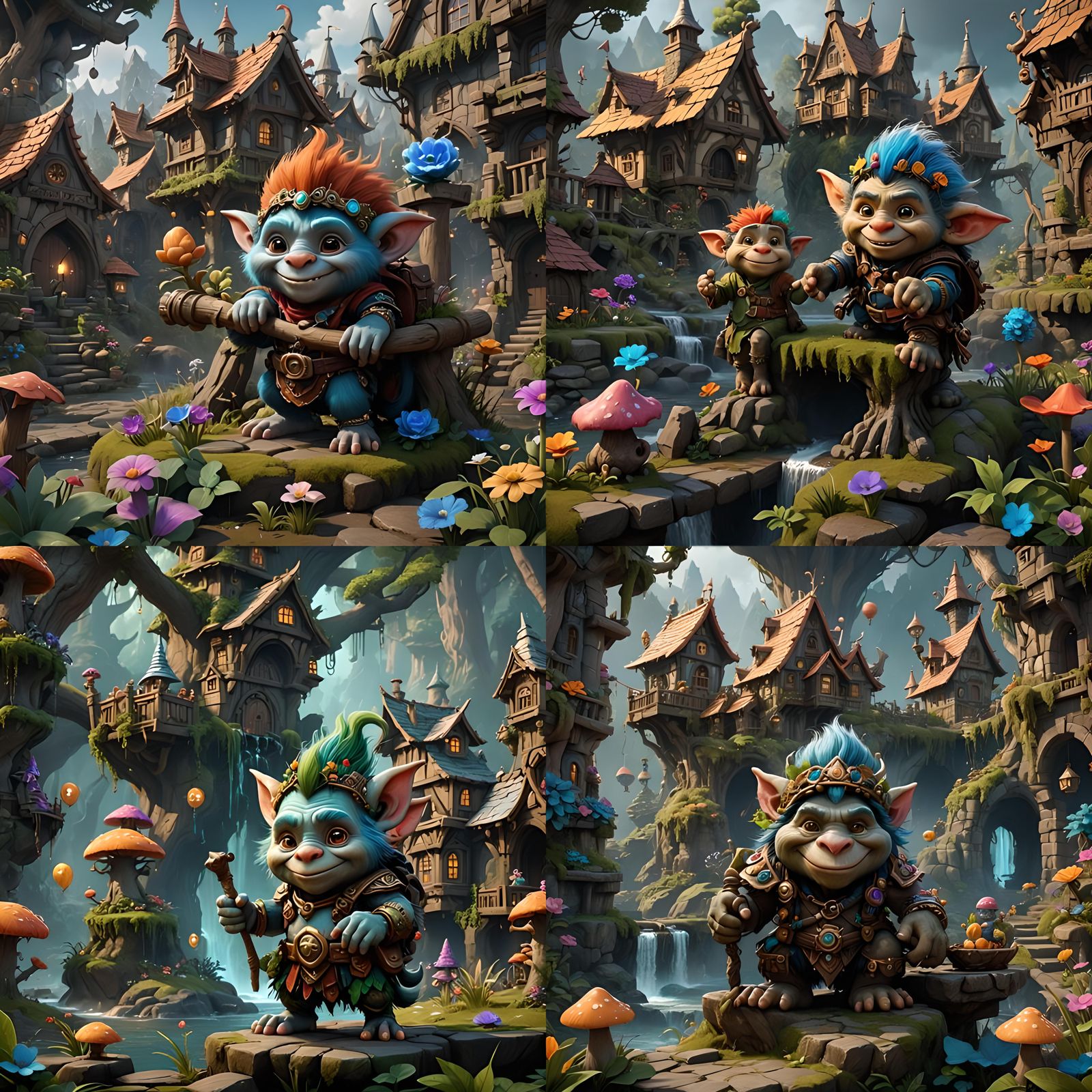 Fantastical Troll Concept Art in 8K Resolution