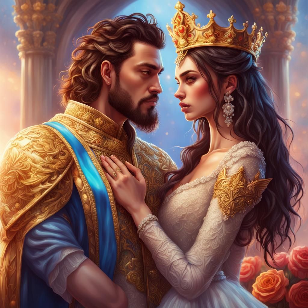 Royal Wedding: Hyperrealistic King and Queen