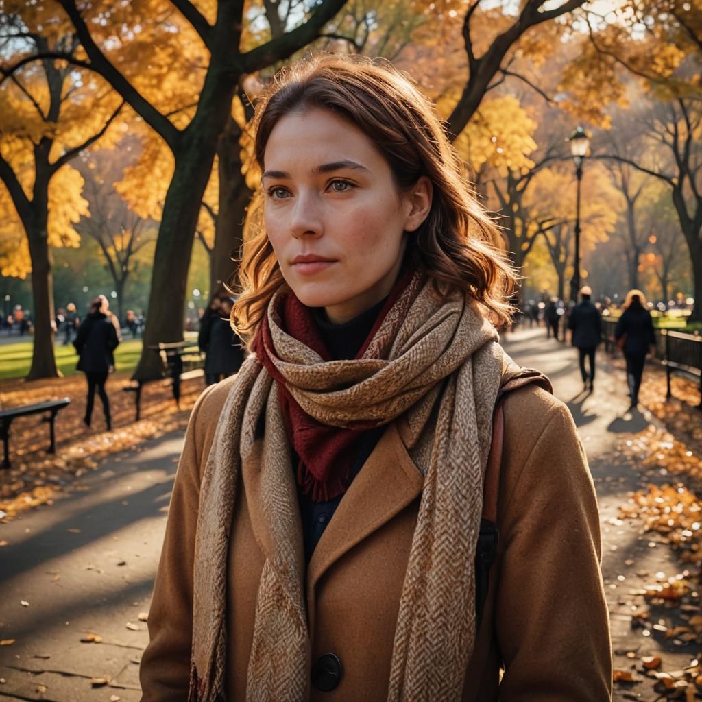 Cozy Autumn Stroll in Central Park