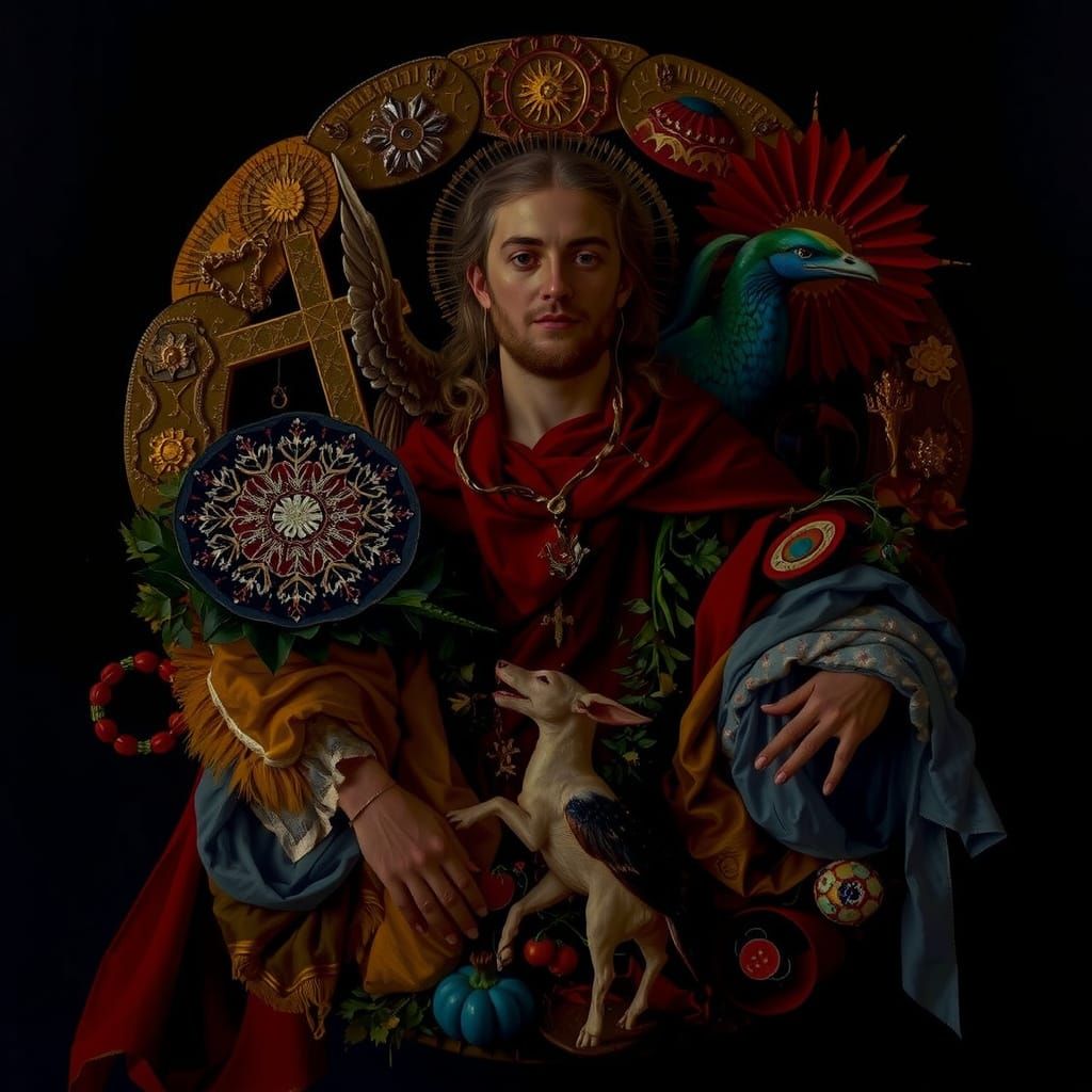 Masterpiece Painting of Beauty and Truth