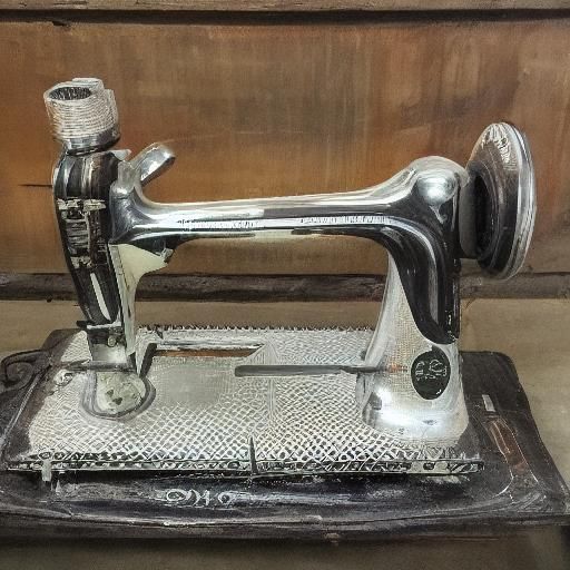 Vintage Iron and Paper Tiger in Expressionist Style