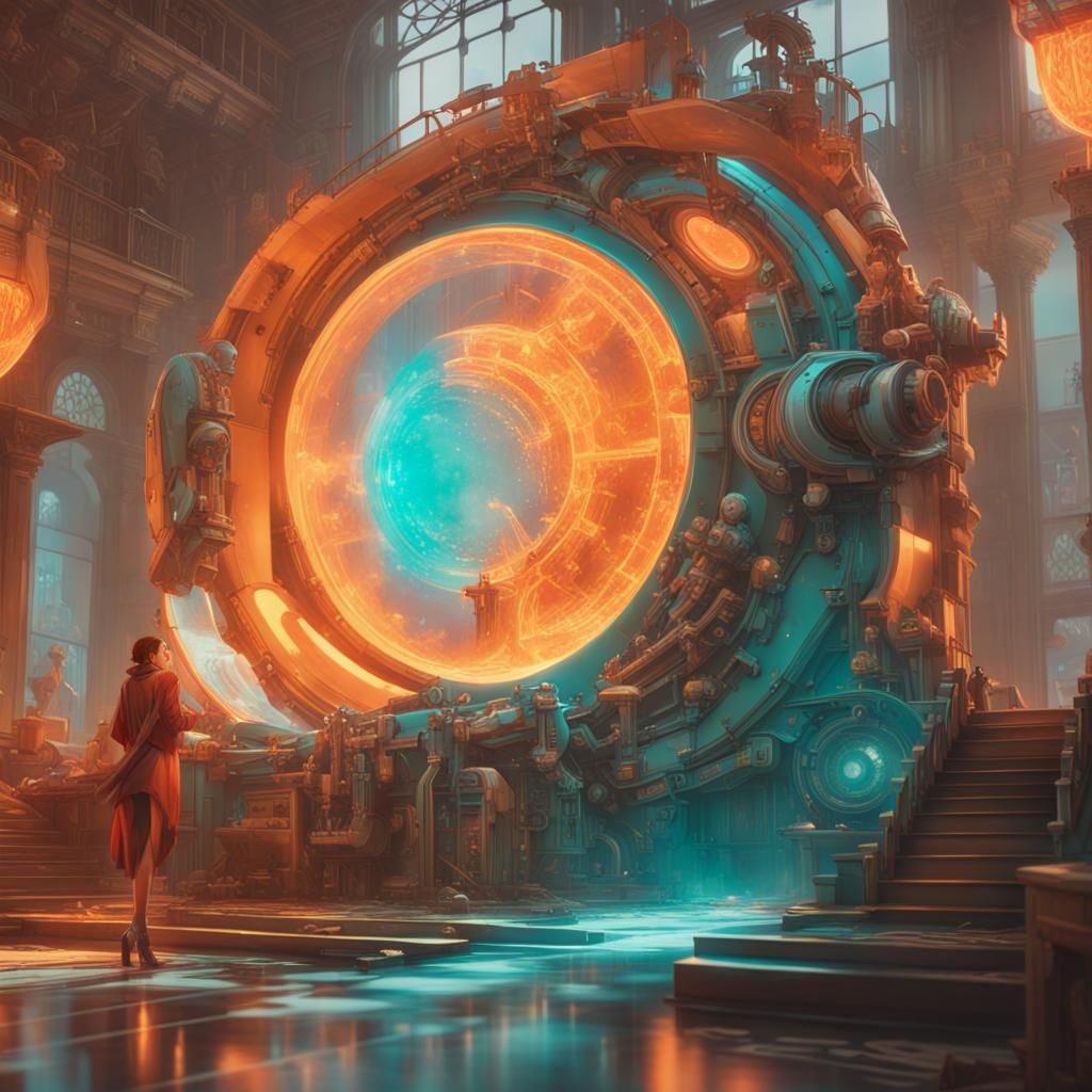 Generative AI Vision: Concept Art in Art Nouveau Style