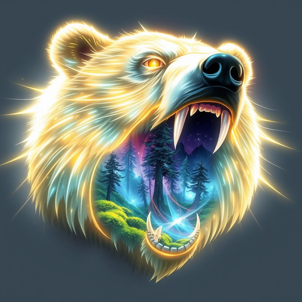 Ethereal Energy Bear Reveals Dreamlike Forest