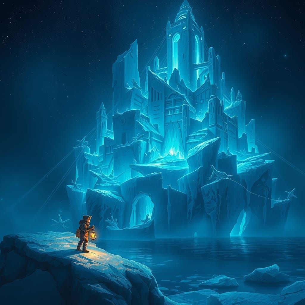 Mysterious Submerged Structure Beckons Explorer on Icy Horiz...