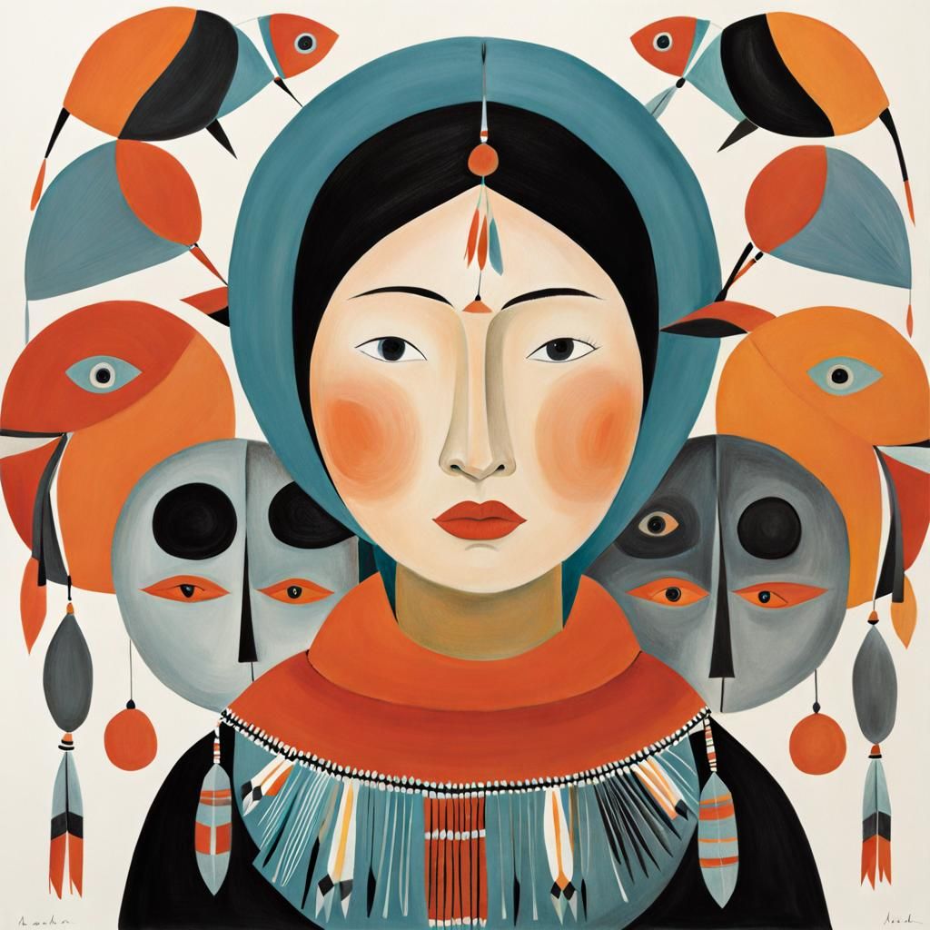 Animals in Forest: Inuit and Children's Book Art