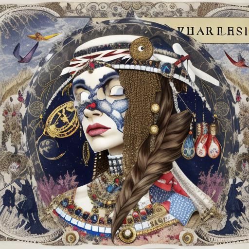 Abstract Palimpsest of Overlapping Layers