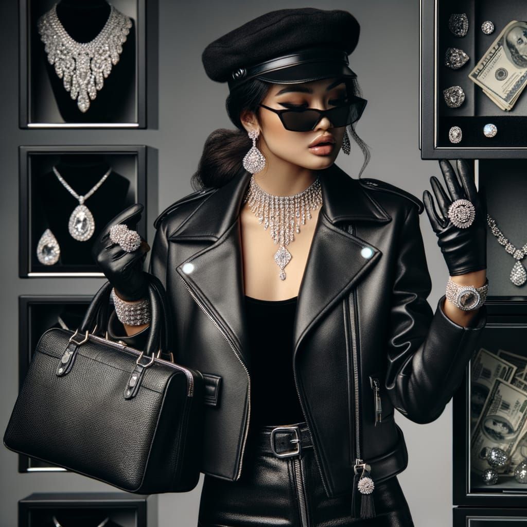 Biker Thief Steals Diamonds and Cash