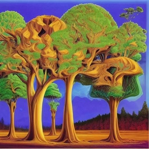 Intricate Fractal Tree Design