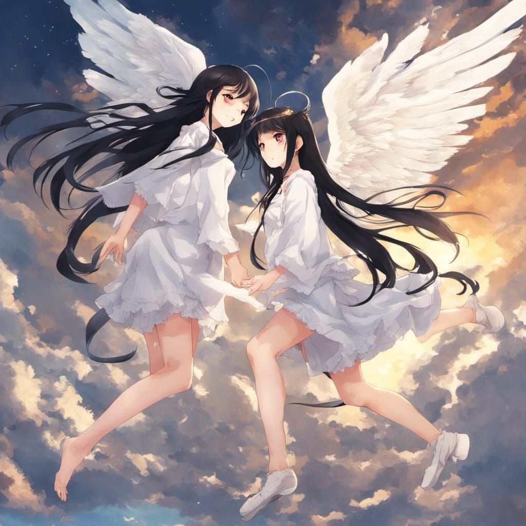 Anime Girls in Heaven, Manga Key Visual