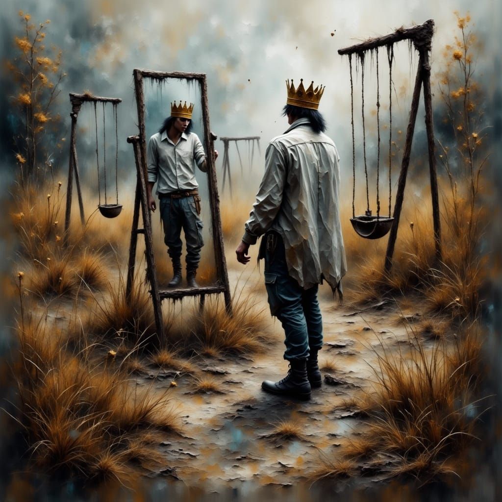 Decayed Playground King in Tattered Regalia