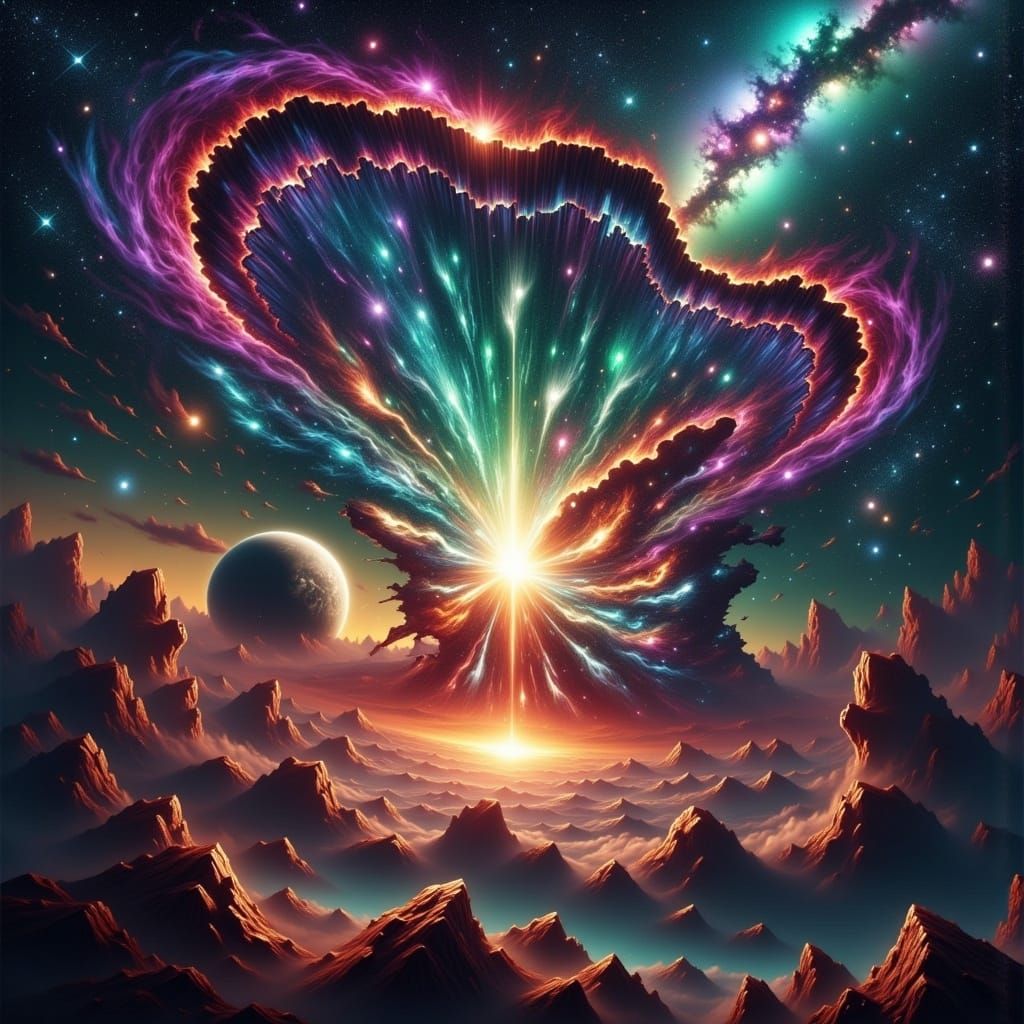 Surreal Galaxy Sky Reveals Cosmic Rip