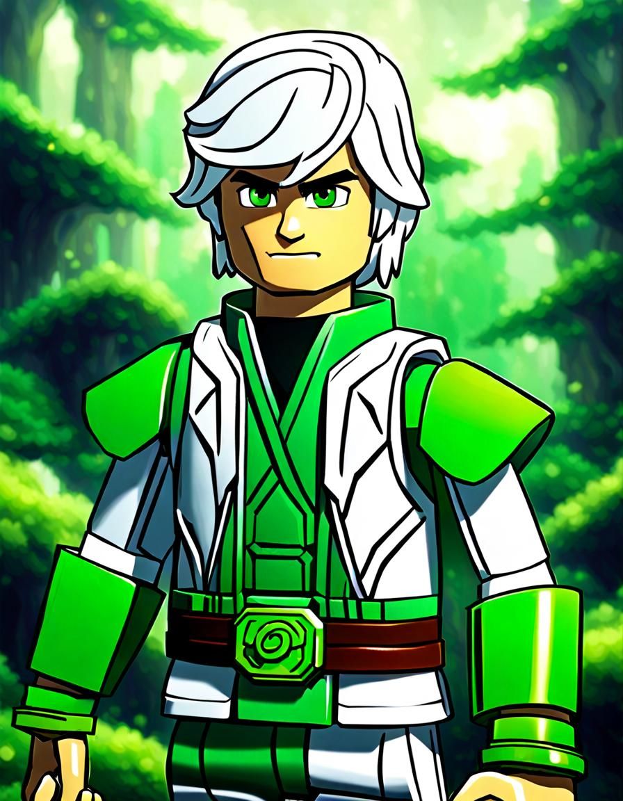 Hyperrealistic Portrait of a Handsome White-Blond Man