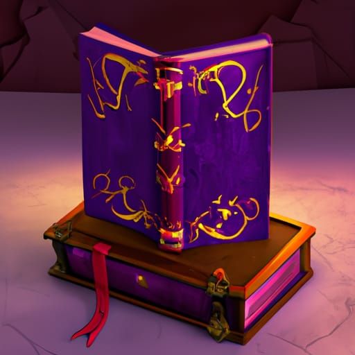 Hyperdetailed Cursed Book with Dynamic Lighting