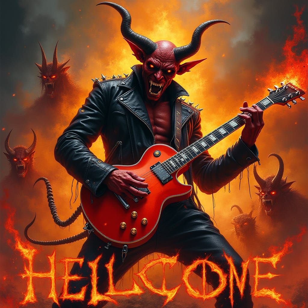 Dark Biomechanical Devil Unleashes Fiery Sonic Fury