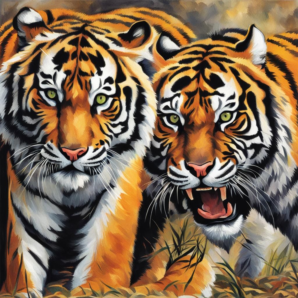 Majestic Tiger Generated by AI