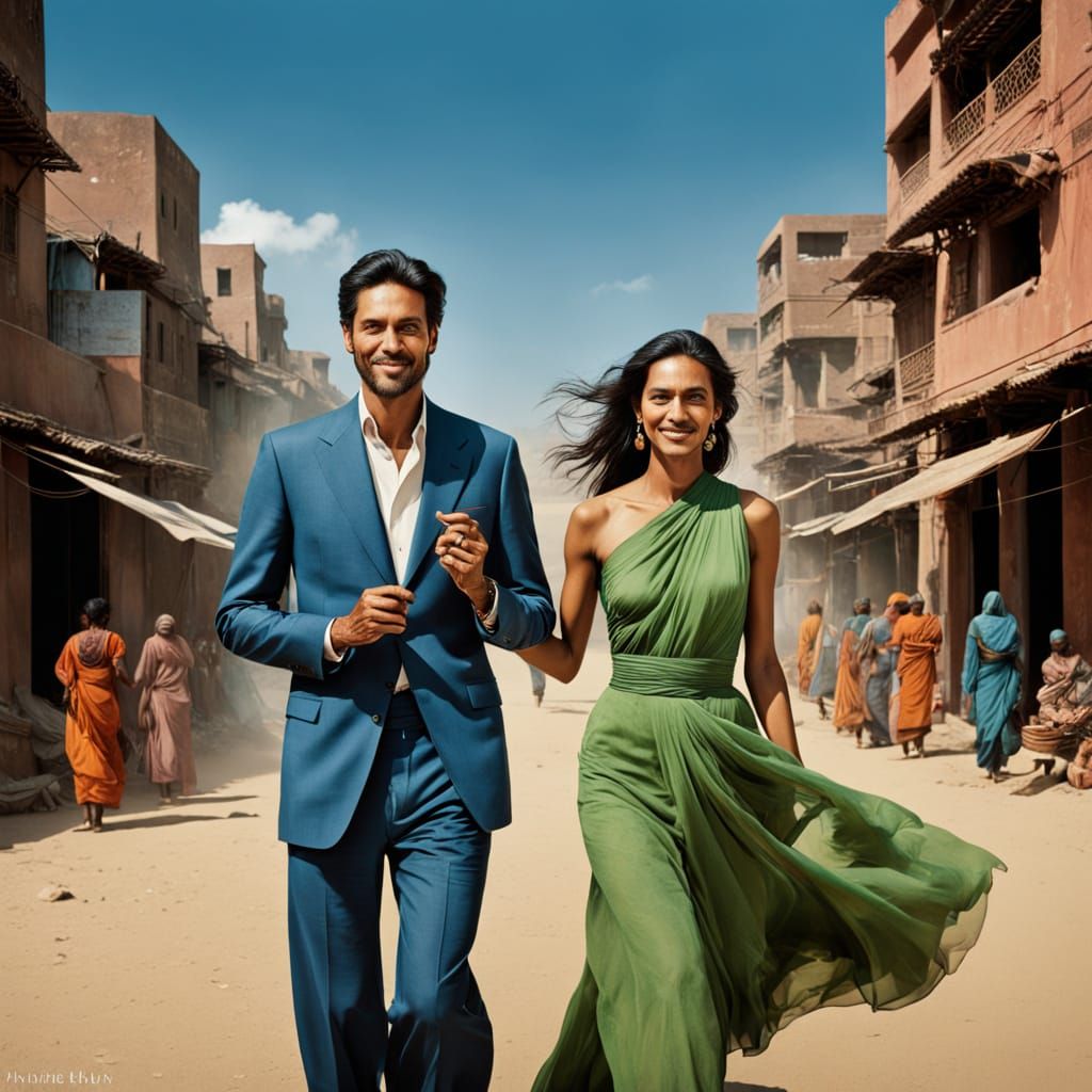 Stunning Hyper-Realistic Couple Portrait in Perfect Harmony