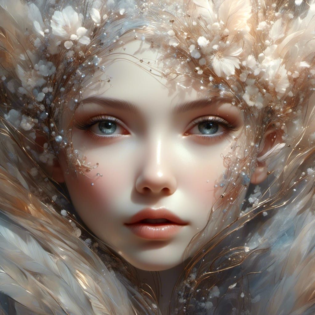 Macro Angel Face Radiating Soft Light