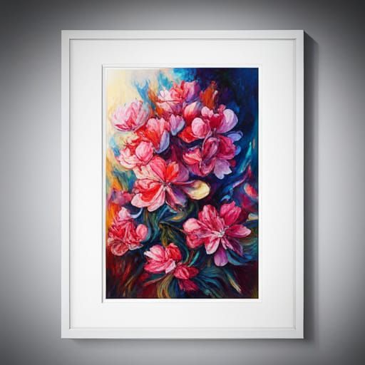 Cherry Blossom Garden Inside Glass Cage: Fantasycore Art