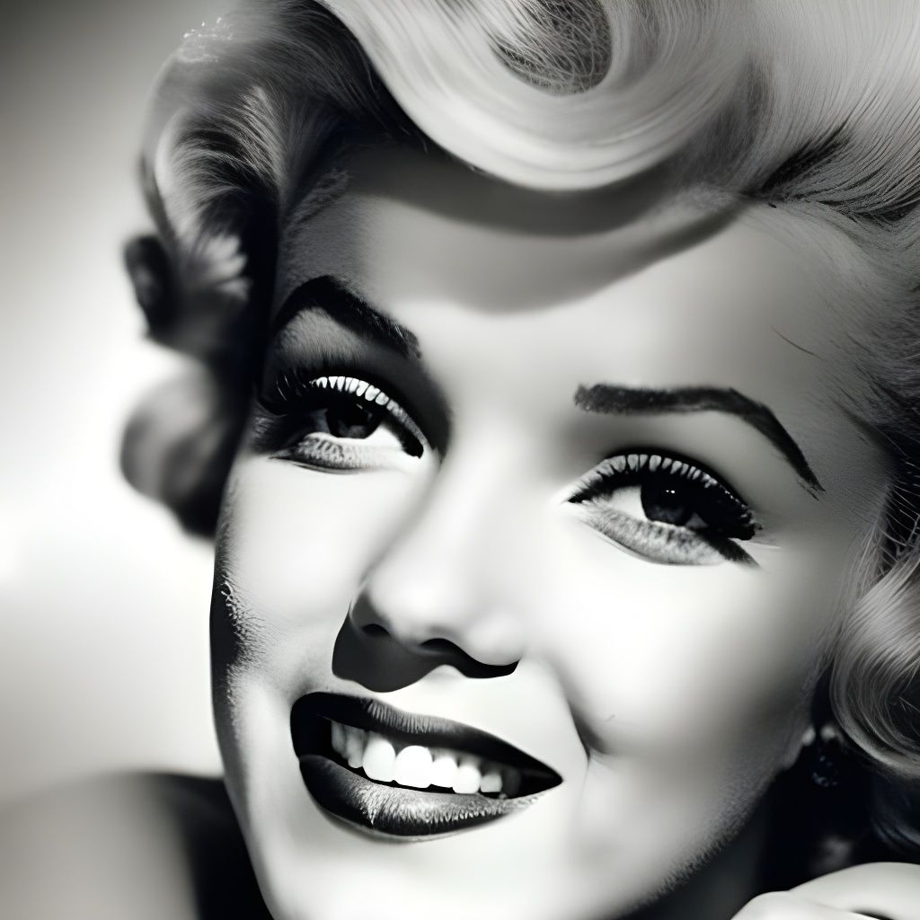 Vintage Marilyn Monroe Portrait in Sepia Tones