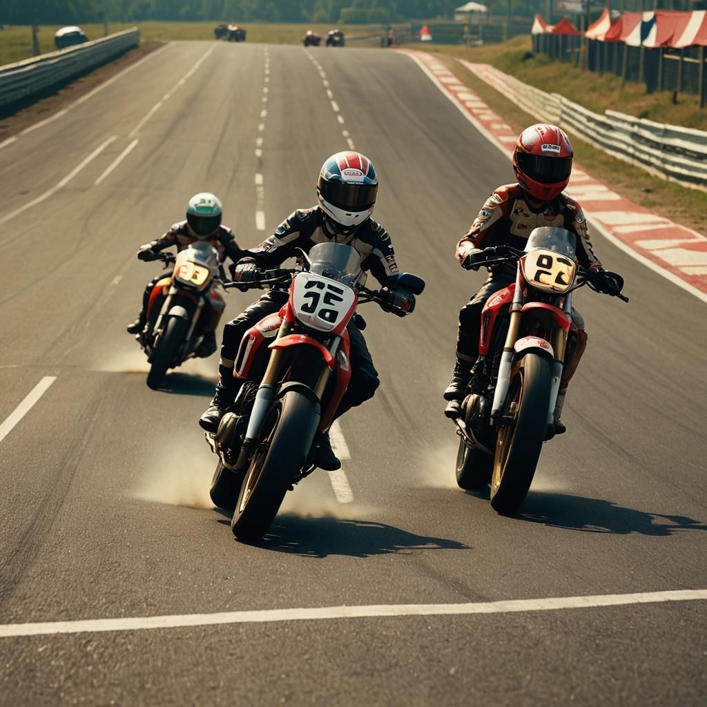 Honda 125cc Motorcycles Racing: 70s Motorsport Photography