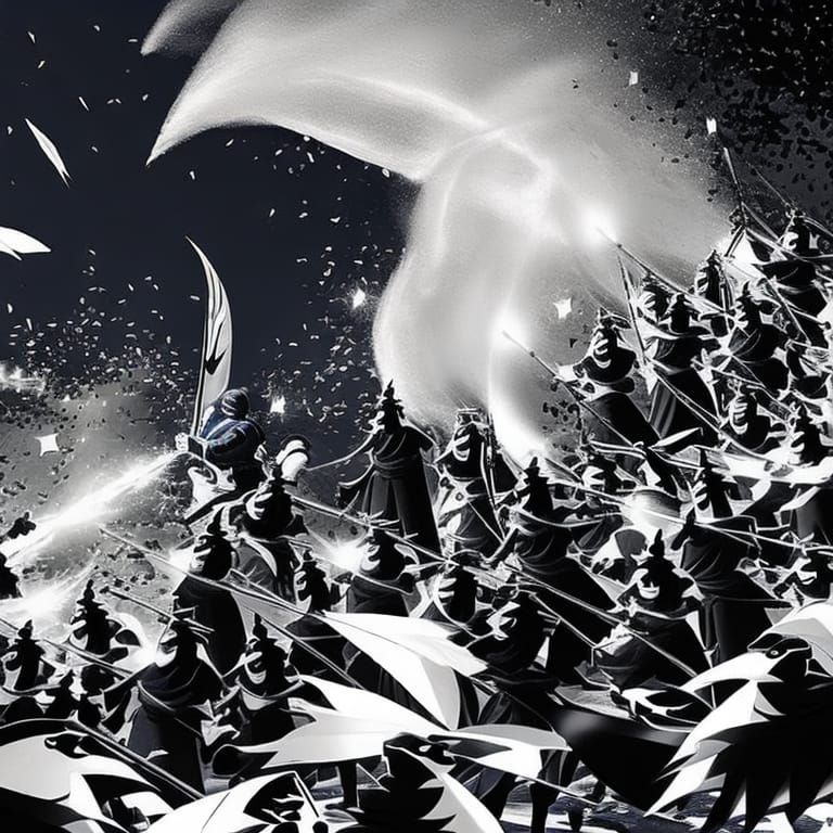 Epic Battle Between Black Ghosts and White Spectres