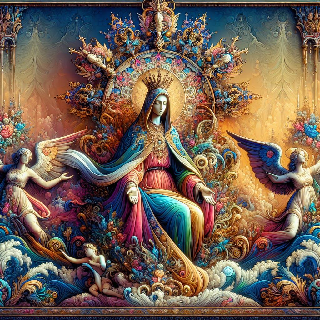 Our Lady of Mount Carmel: Fantasy Matte Painting