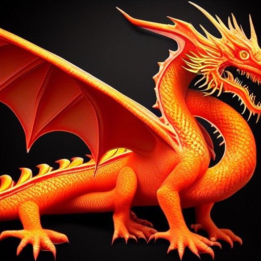 Orange dragon