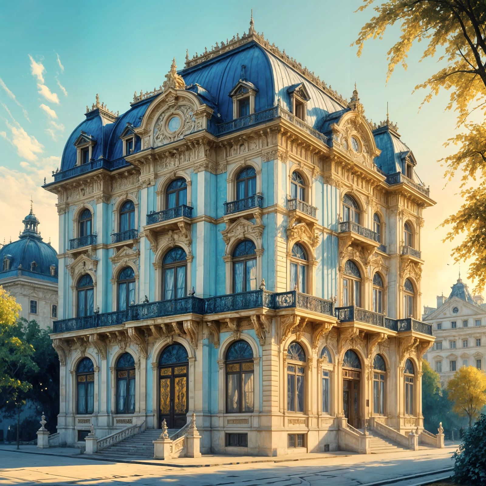 Elegant Belle Epoque Palace in Bucharest