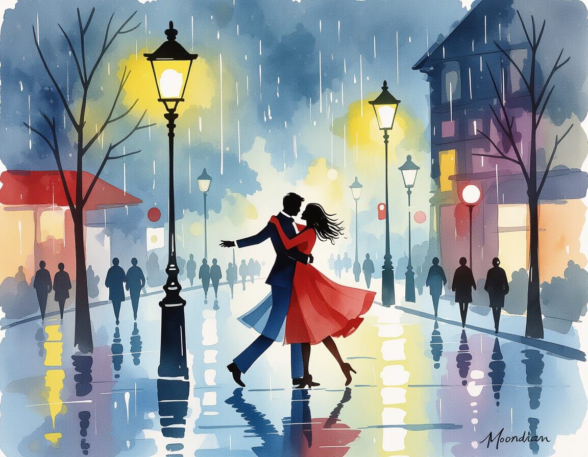 Dancing in Rain: Digital Art, Art Brut Style