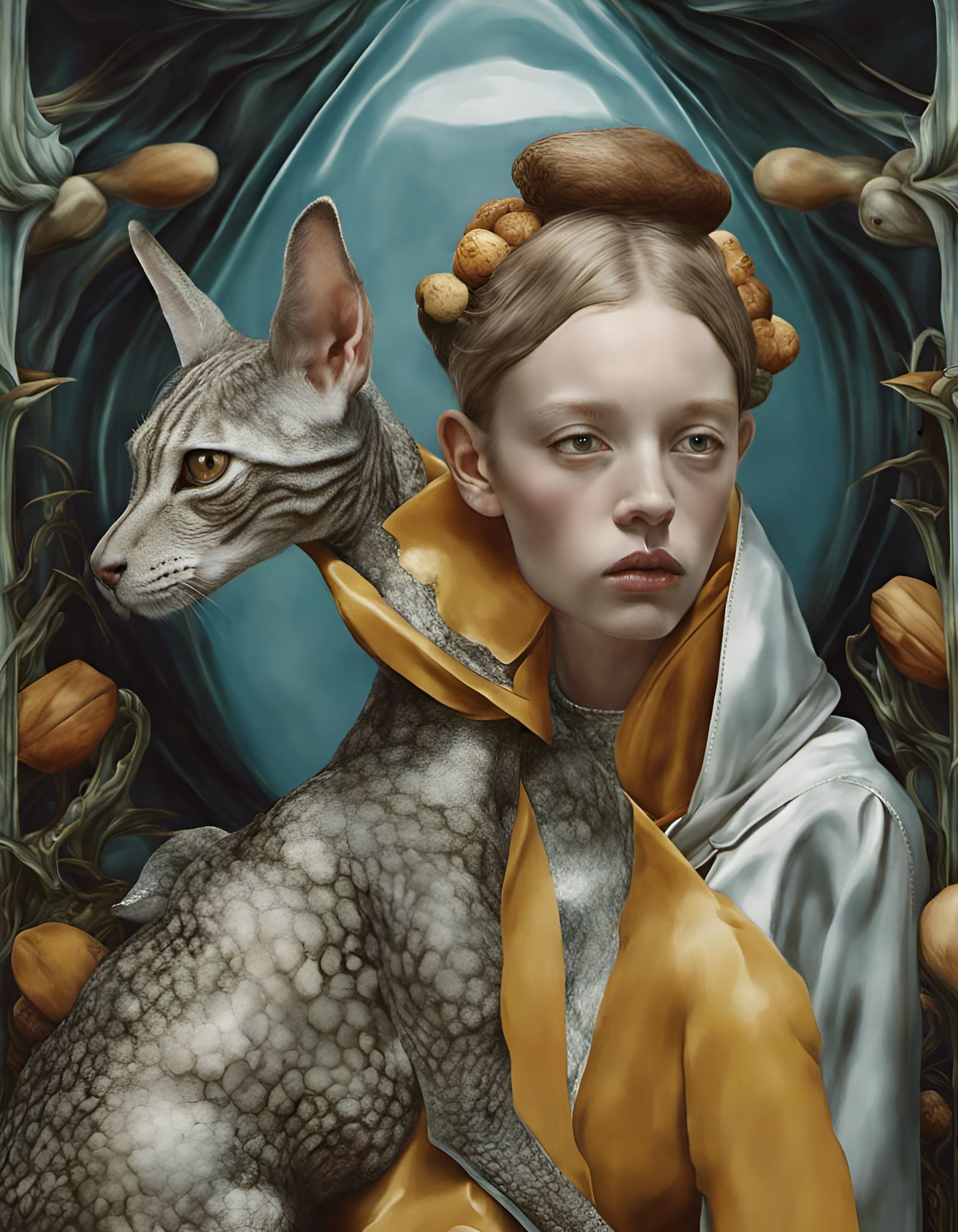 Alien Pets and People in Dreamy Surrealism