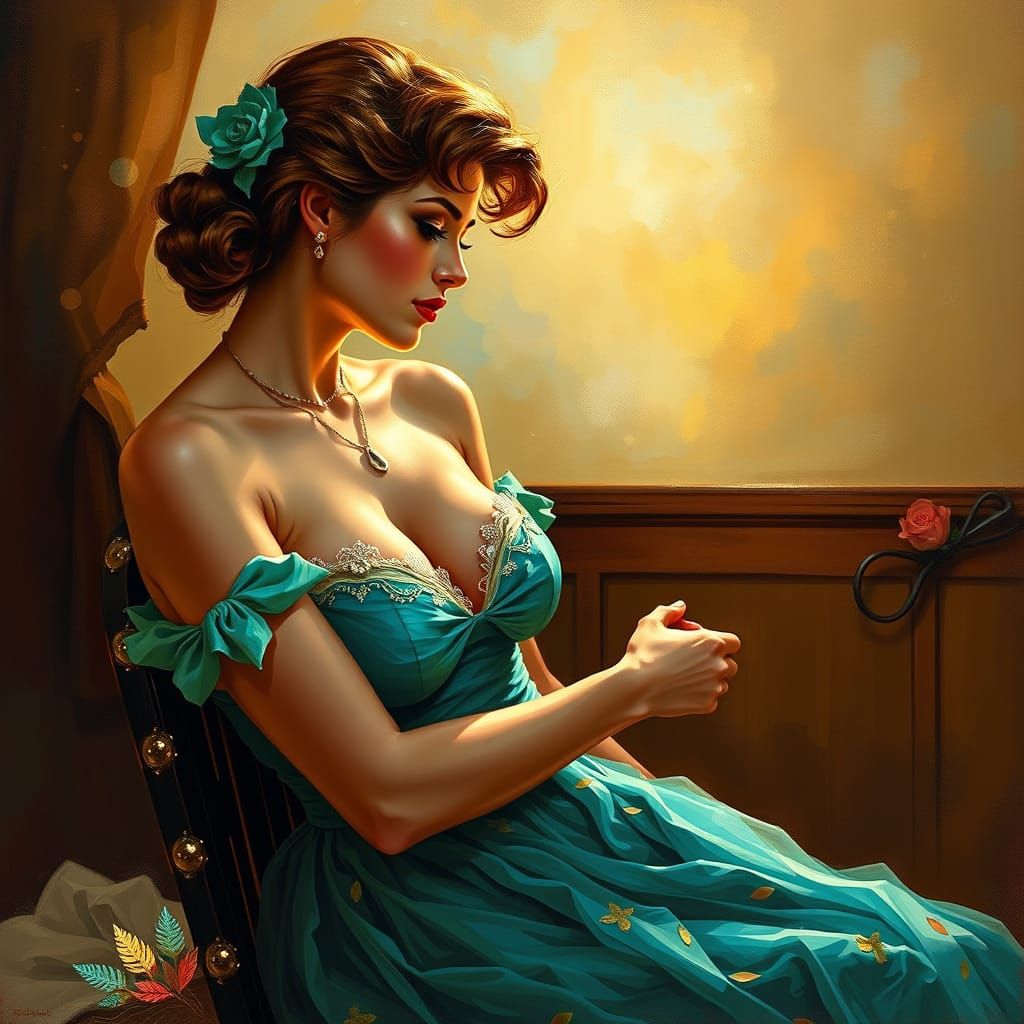 Painterly Fusion of Realism and Impressionism