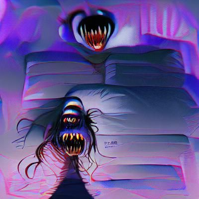 AI Interpretation of a Nightmare Concept